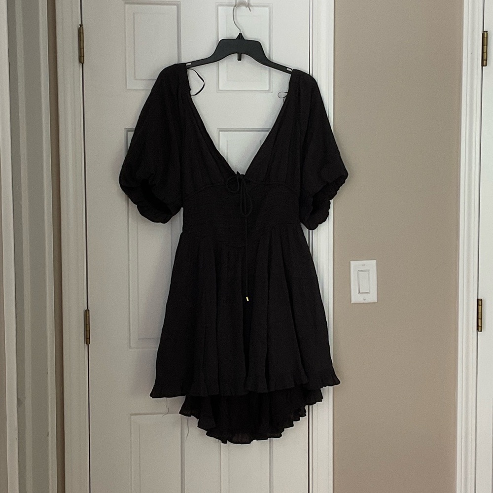 Free People Black High Low Dress - Picture 2 of 9